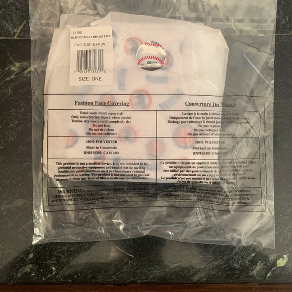Face Mask MLB Chicago Cubs (3) Total - Picture 2 of 2